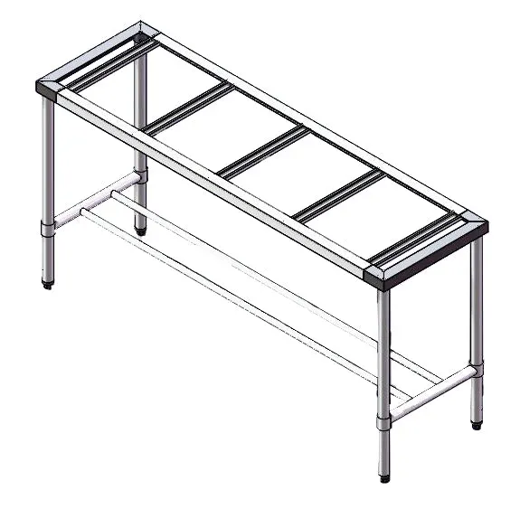 F.E.D. 1500-6-WB-S S/S Legs with Double Centre Brace - 600mm Deep