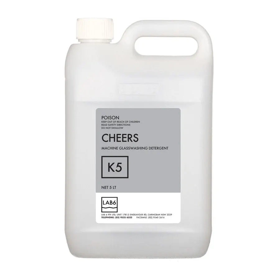 Lab 6 CHEERS GLASS CLEANER 5LT