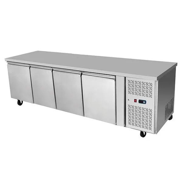 Atosa Stainless Steel 4 Solid Doors Undercounter Bench Fridge - EPF3442
