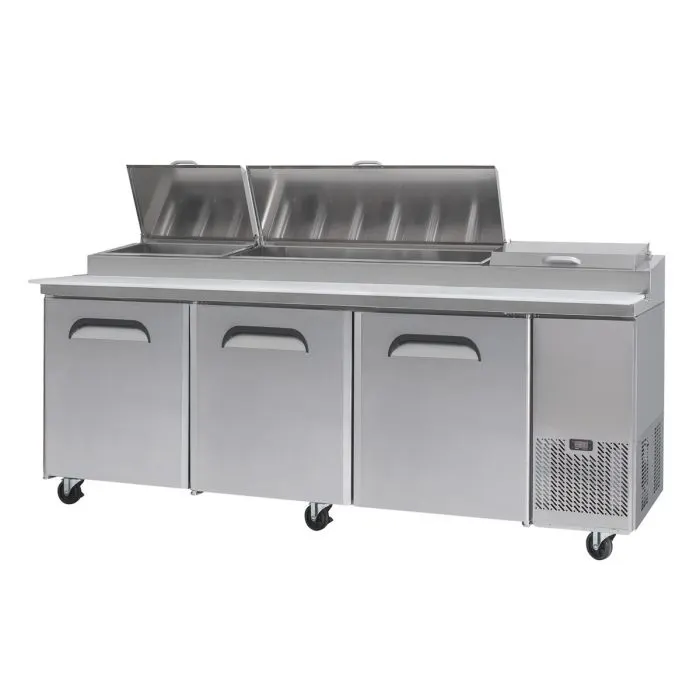Bromic Pizza Prep Fridge Tube Grill 3 Door - PP2370