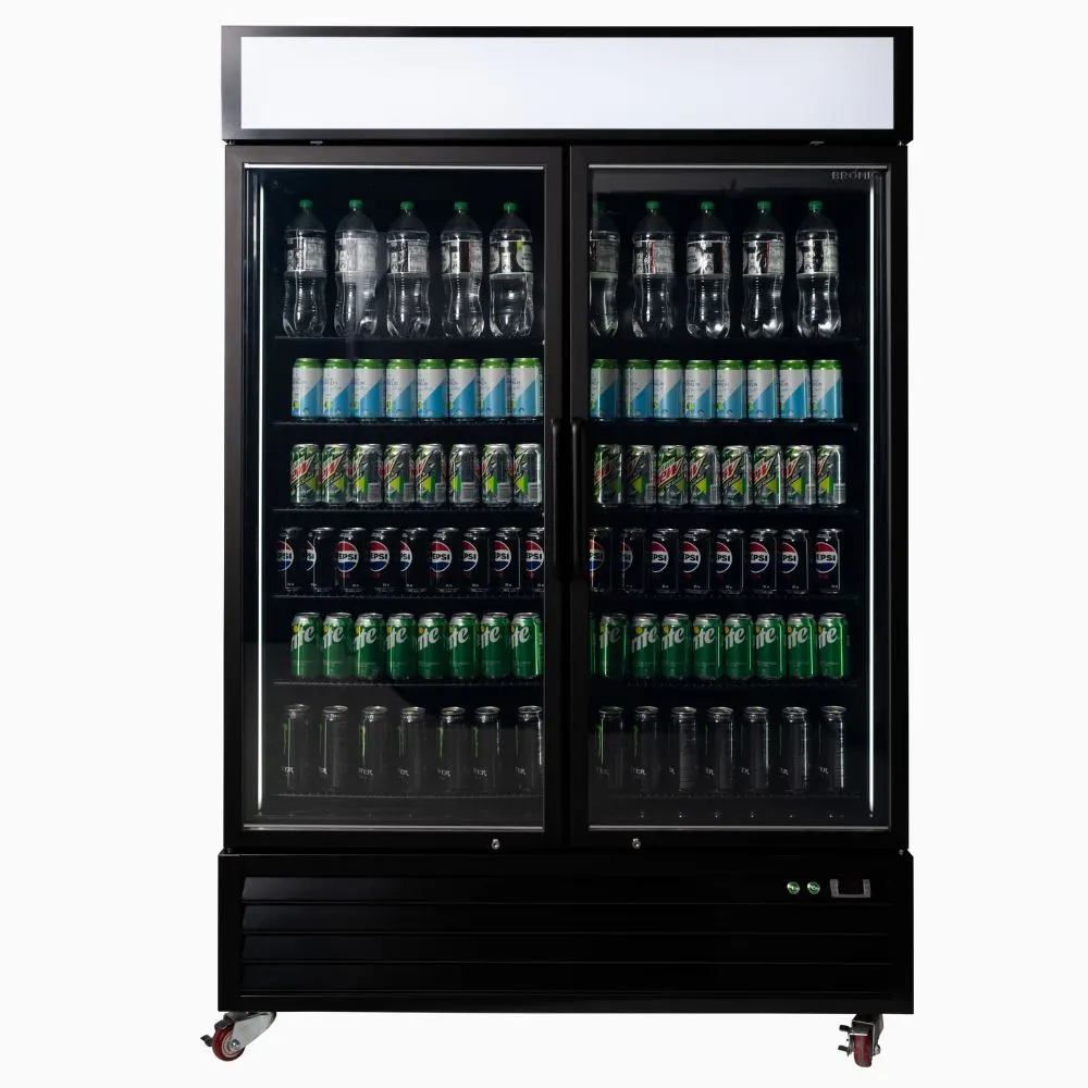 Bromic 1266L Upright Display Fridge 2-Door - UC1250GDL-NR