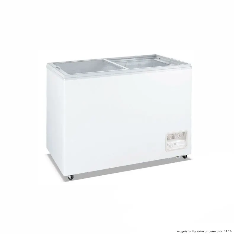 Ex-Display Thermaster Heavy Duty Chest Freezer with Glass Sliding Lids - WD-400F-QLD329