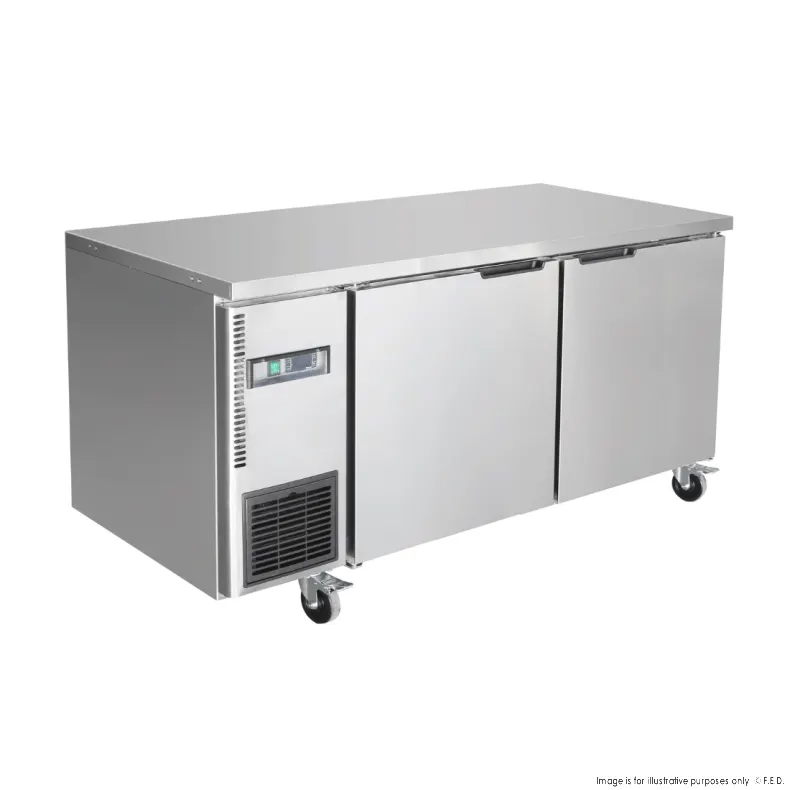 Ex-Display Thermaster Stainless Steel Double Door Workbench Freezer - TL1200BT-VIC887