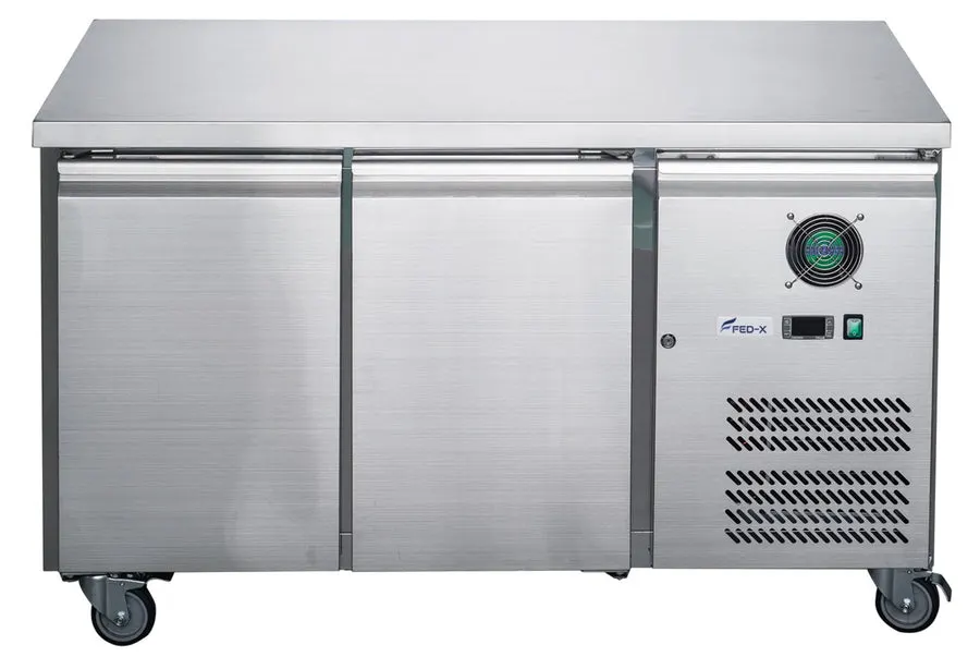 Refurbished CLEARANCE - FED-X S/S Two Door Bench Fridge - XUB7C13S2V-QLD132