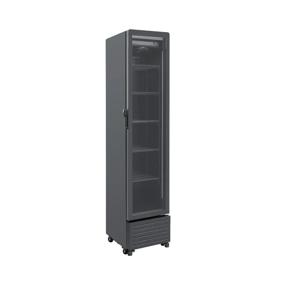 Exquisite One Glass Doors Upright Display Refrigerators – Black - DC230