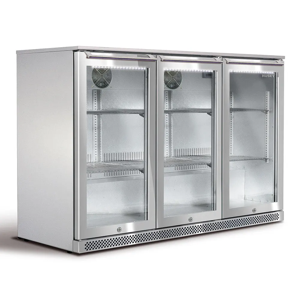 Husky Outdoor 3 Glass Door Bar Fridge 307 Litre - ALF-C3-840