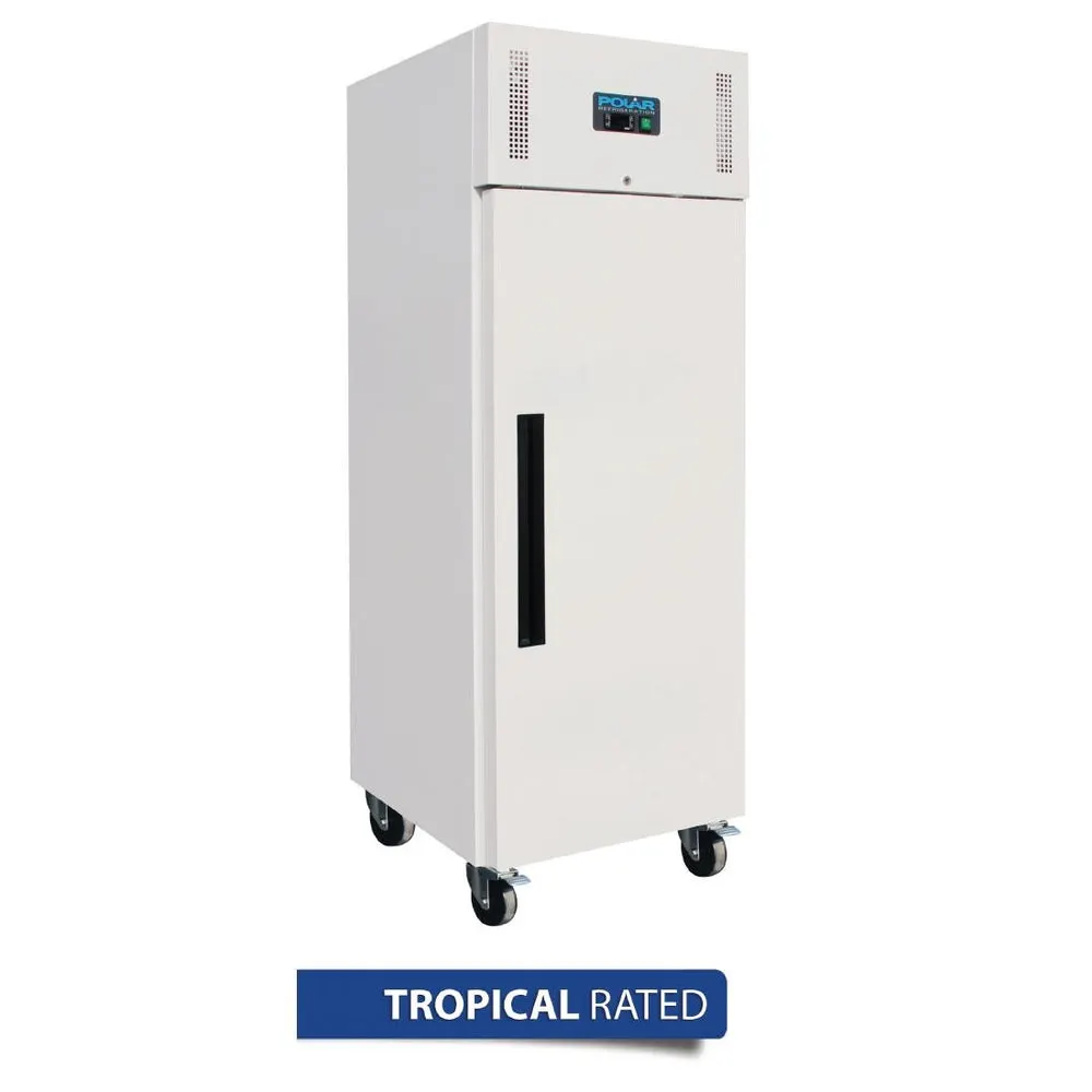 Polar G-Series Single Door Upright Freezer White 600Ltr CK480-A