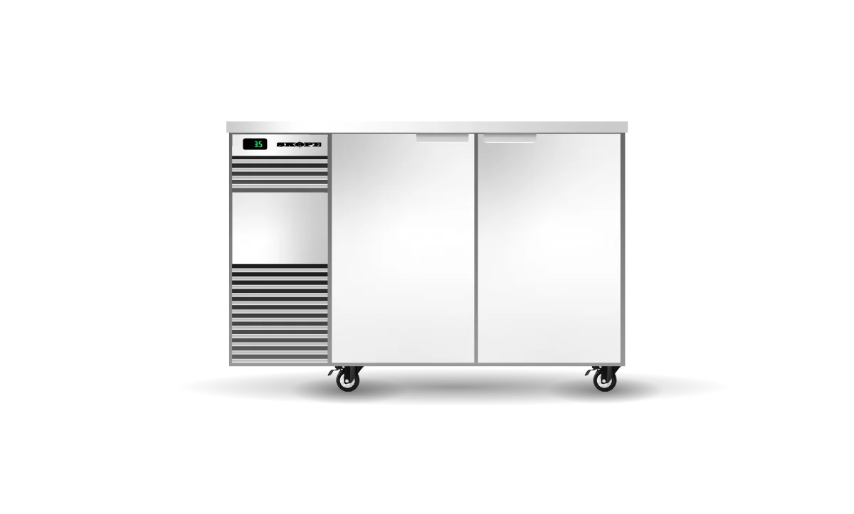 Skope BackBar 2 Solid Swing Door Fridge - BB.2.SSW