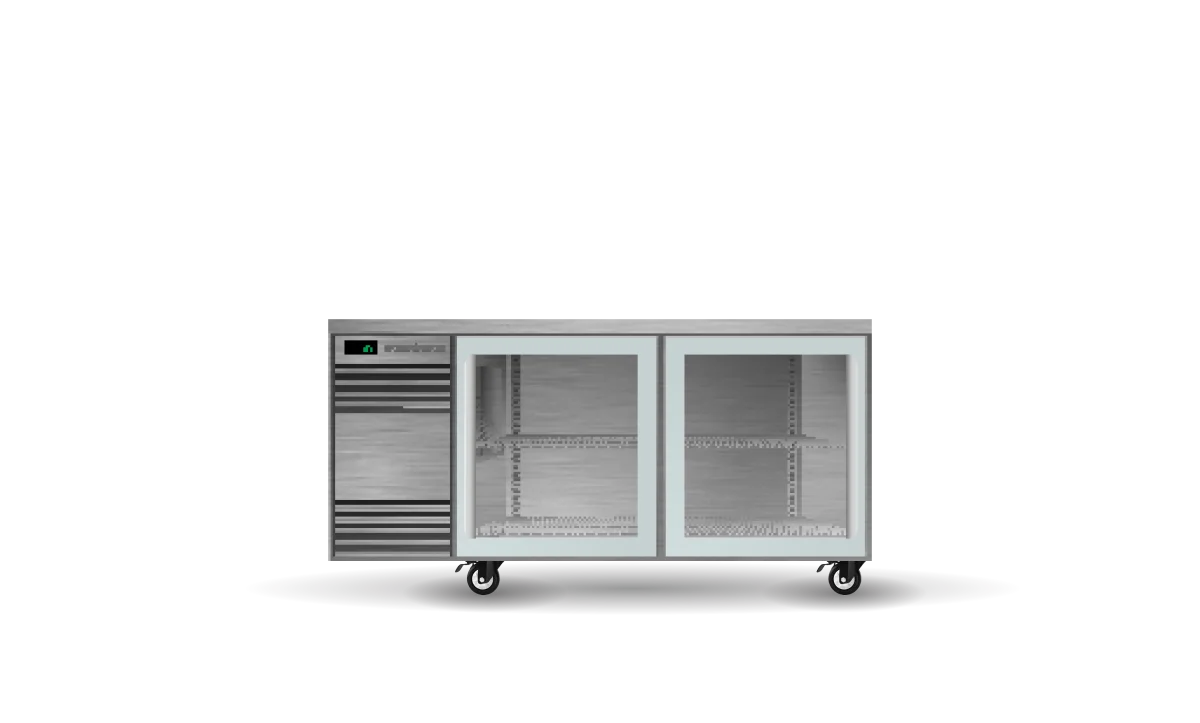 Skope BackBar 2 Glass Sliding Door CounterLine Fridge - CL.2.GSL