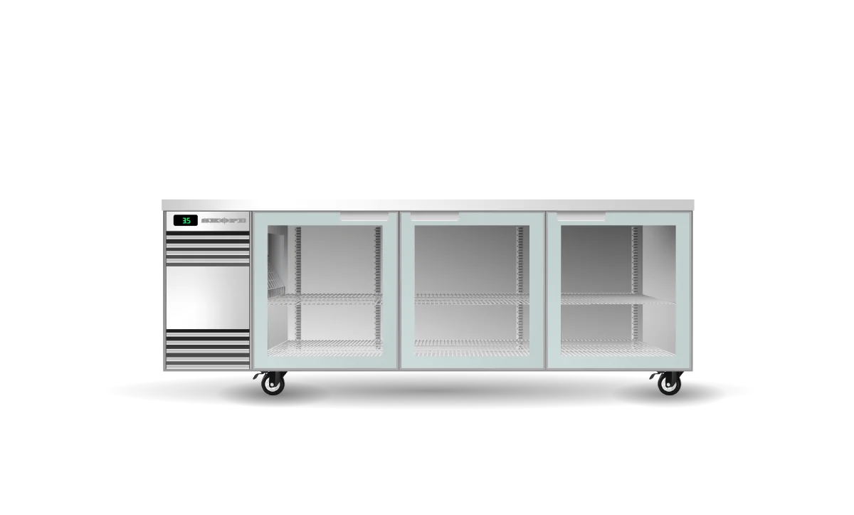 Skope BackBar 3 Glass Swing Door CounterLine Fridge - CL.3.GSW