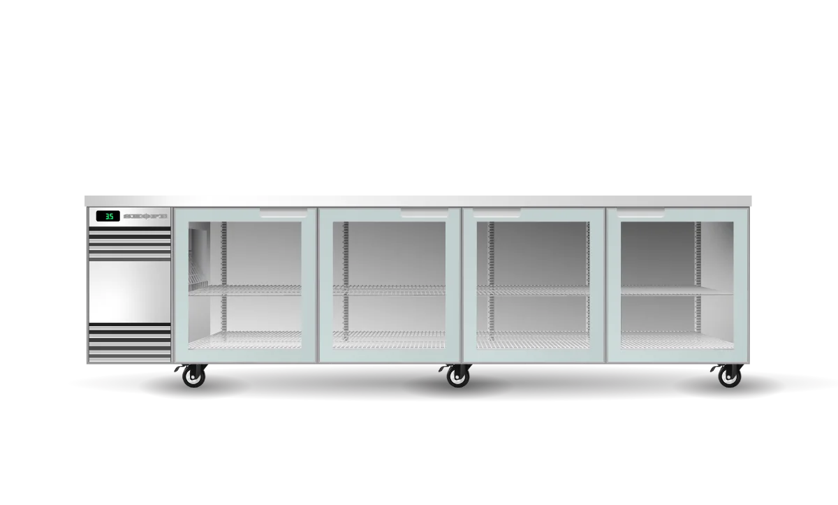 Skope BackBar 4 Glass Swing Door CounterLine Fridge - CL.4.GSW