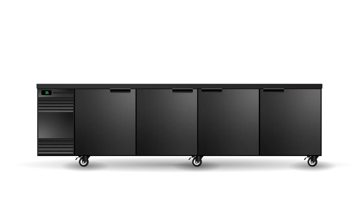 Skope BackBar 4 Solid Swing Door CounterLine Fridge - CL.4.SSW