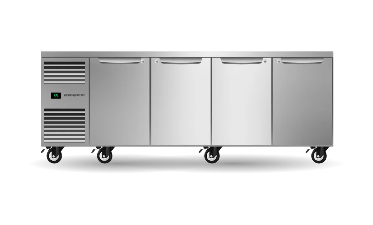 Skope ProSpec 4 Solid Door Underbench GN 1/1 Fridge - PG11.UBR.4.SD