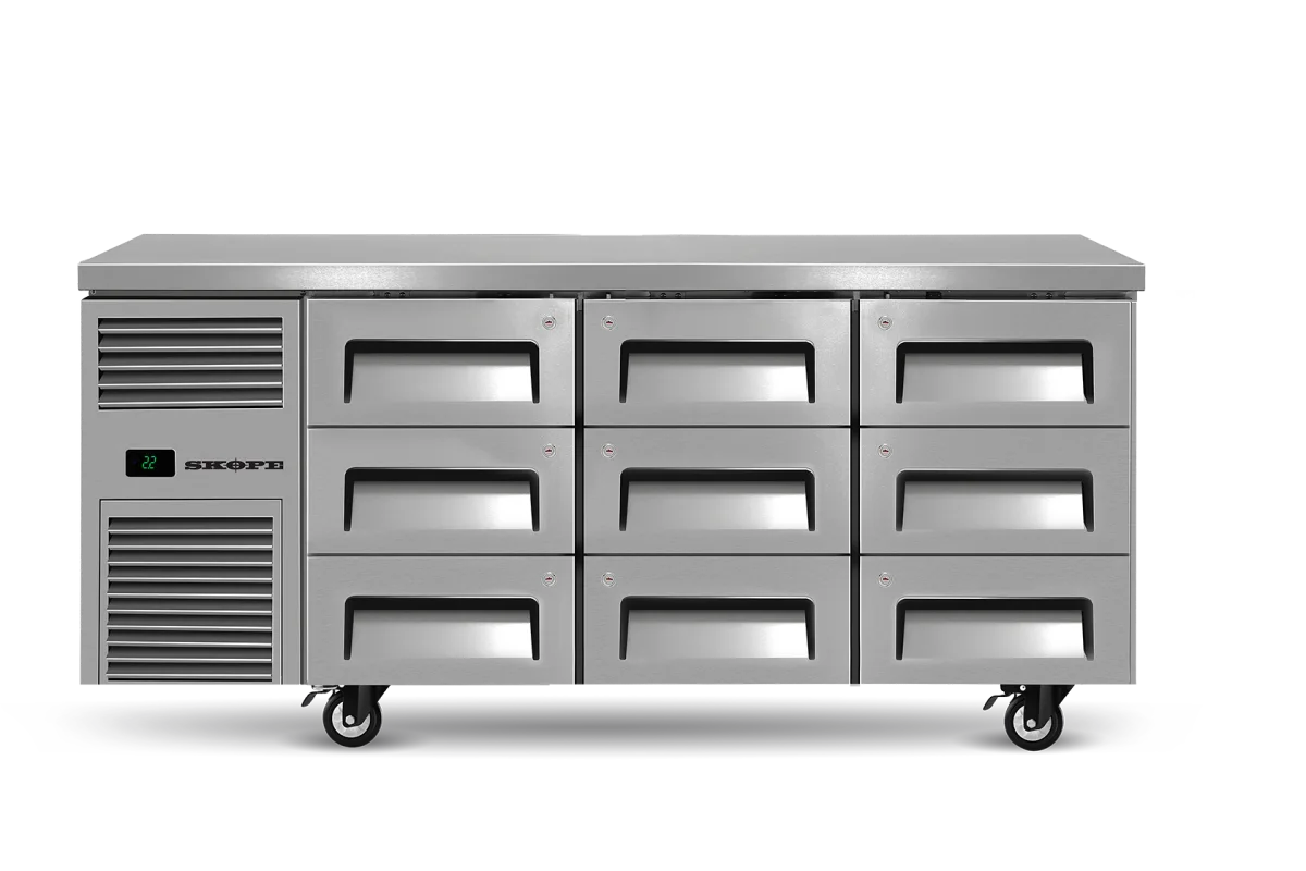 Skope ReFlex 9 Drawer Underbench GN 1/1 Fridge - RF7.UBR.3.D9