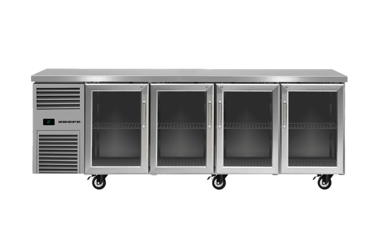 Skope ReFlex 4 Glass Door Underbench GN 1/1 Compatible Fridge - RF7.UBR.4.GD