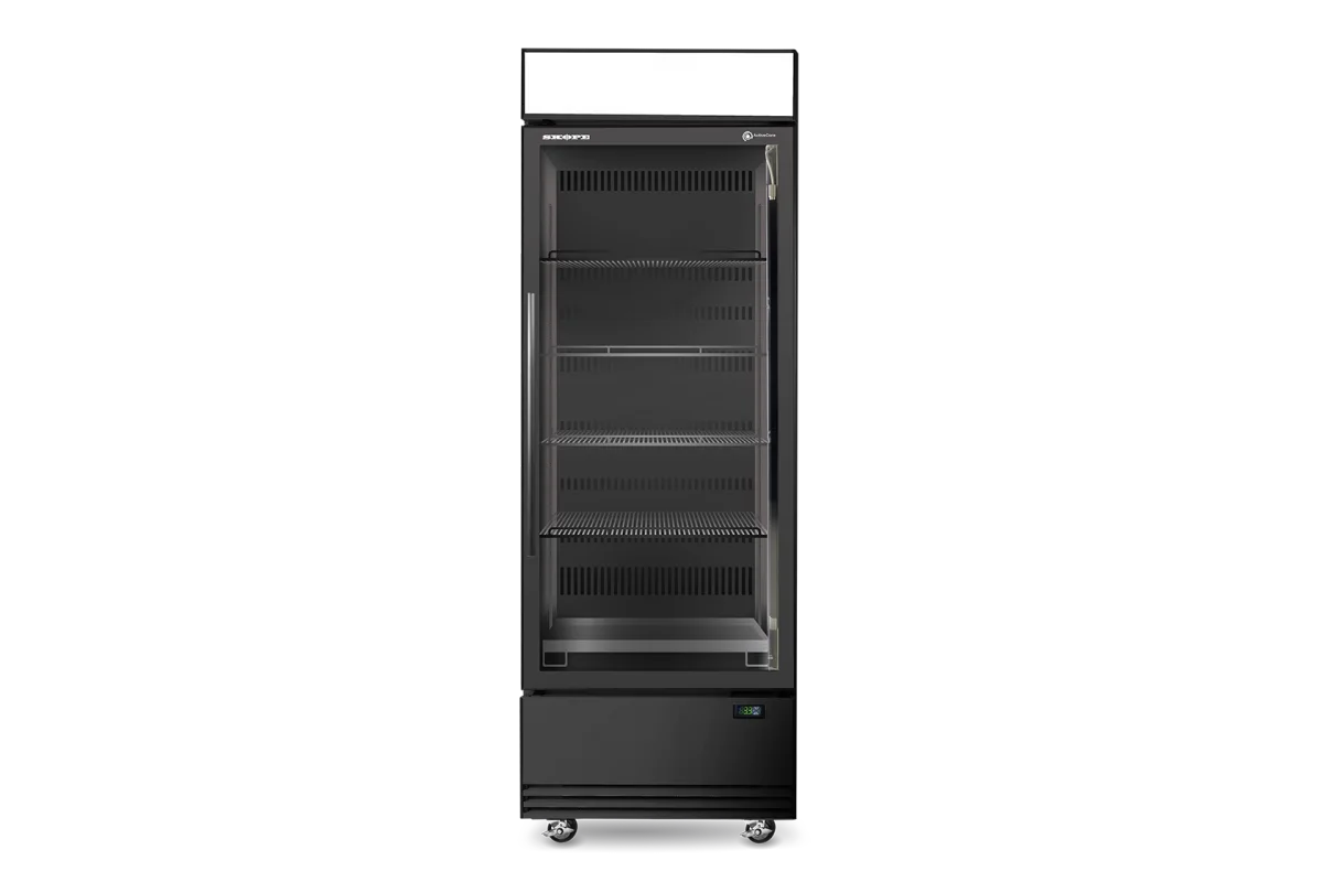 Skope ActiveCore 1 Glass Door Display or Storage Fridge, Lit Sign - SKB600N-AC