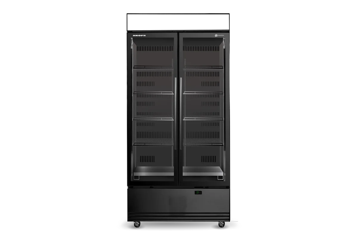 Skope ActiveCore 2 Glass Door Display or Storage Fridge, Lit Sign - SKB900N-AC