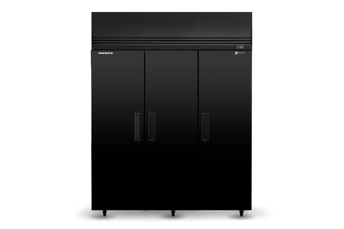 Skope ActiveCore 3 Solid Door Upright Display or Storage Freezer - SKFT1500NS-A