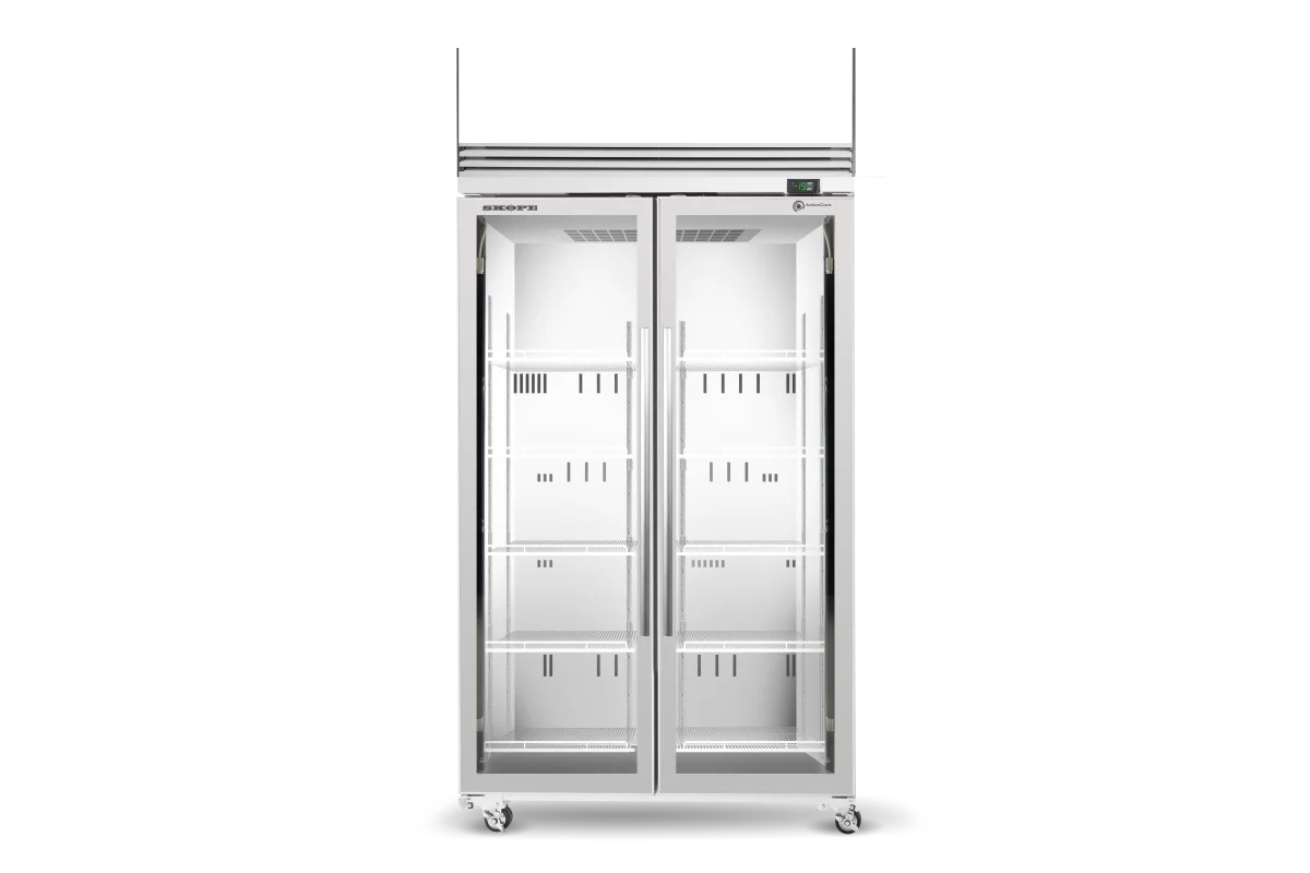 Skope ActiveCore 2 Glass Door Display or Storage Freezer, Lit Sign - TMF1000N-AC