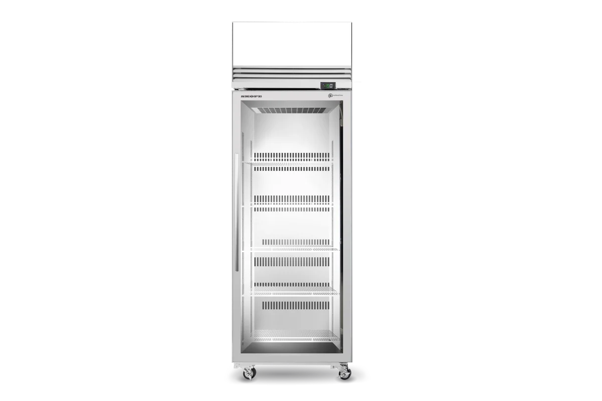 Skope ActiveCore 1 Glass Door Display or Storage Freezer, Lit Sign - TMF650N-AC