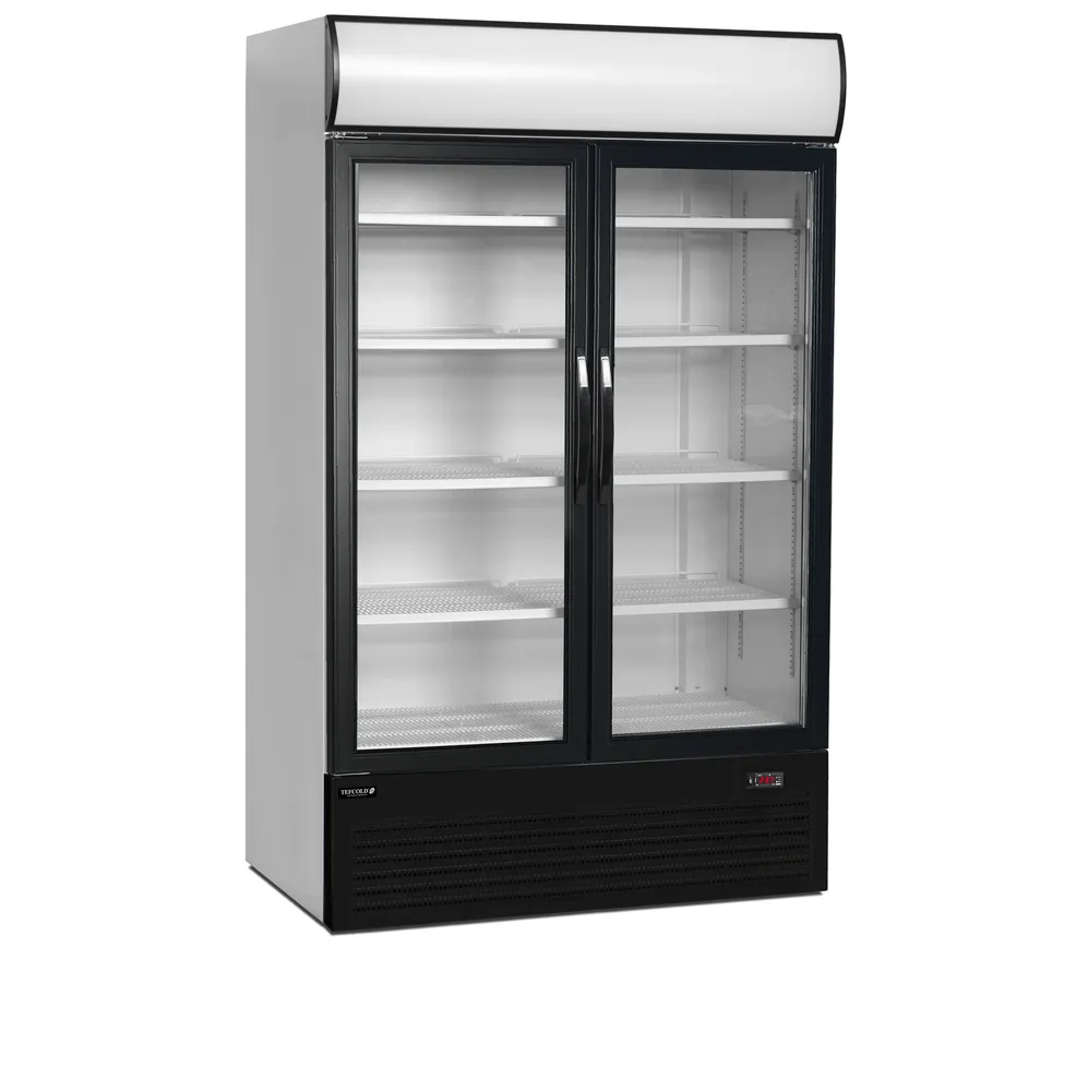 Tefcold FSC1200H - 2-door display cooler with canopy