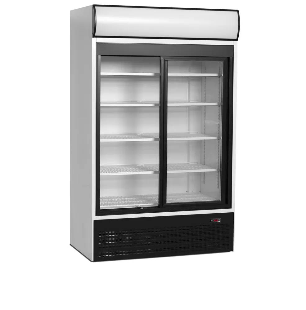 Tefcold FSC1200S - 2-door display cooler with canopy