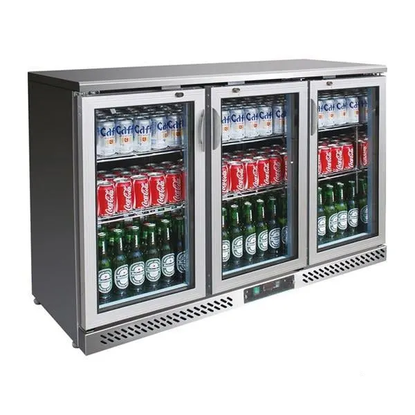 Thermaster Three Door Stainless Steel Drink Cooler - SC316SG