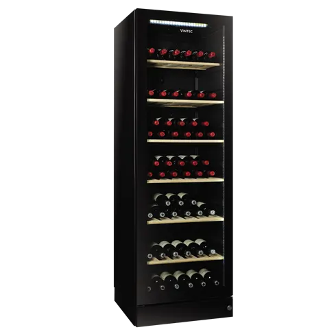 Vintec V190SG2E-BKLH - 198-Bottle Multi-Temp or Single Zone Wine Cabinet